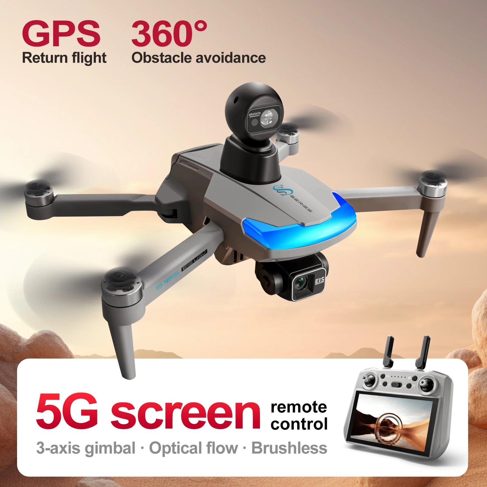 Drone Surveying - S185 Профессиональный дрон 2,7K HD с
