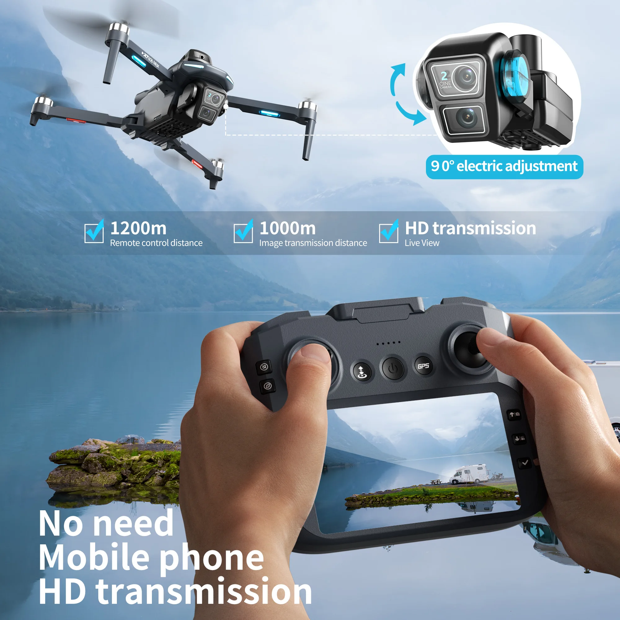 Оригинальный дрон XT606 с проф – обзор и цена Drone Surveying