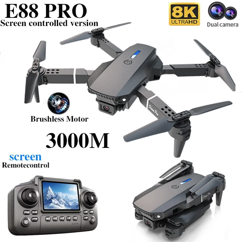 Профессиональный дрон E88 PRO  – обзор и цена Drone Cinematic